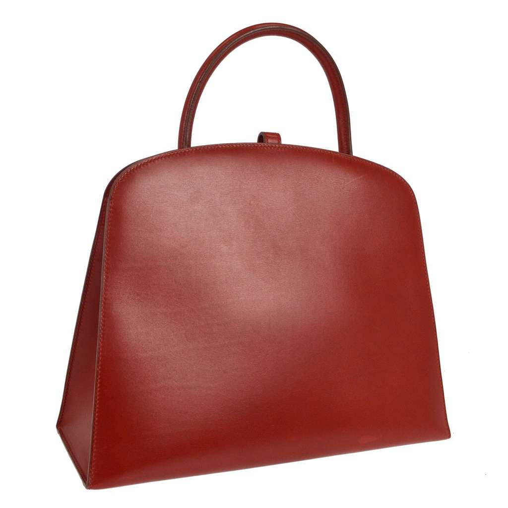 Hermès Dalvy Bag Red Leather Good condition - Back View