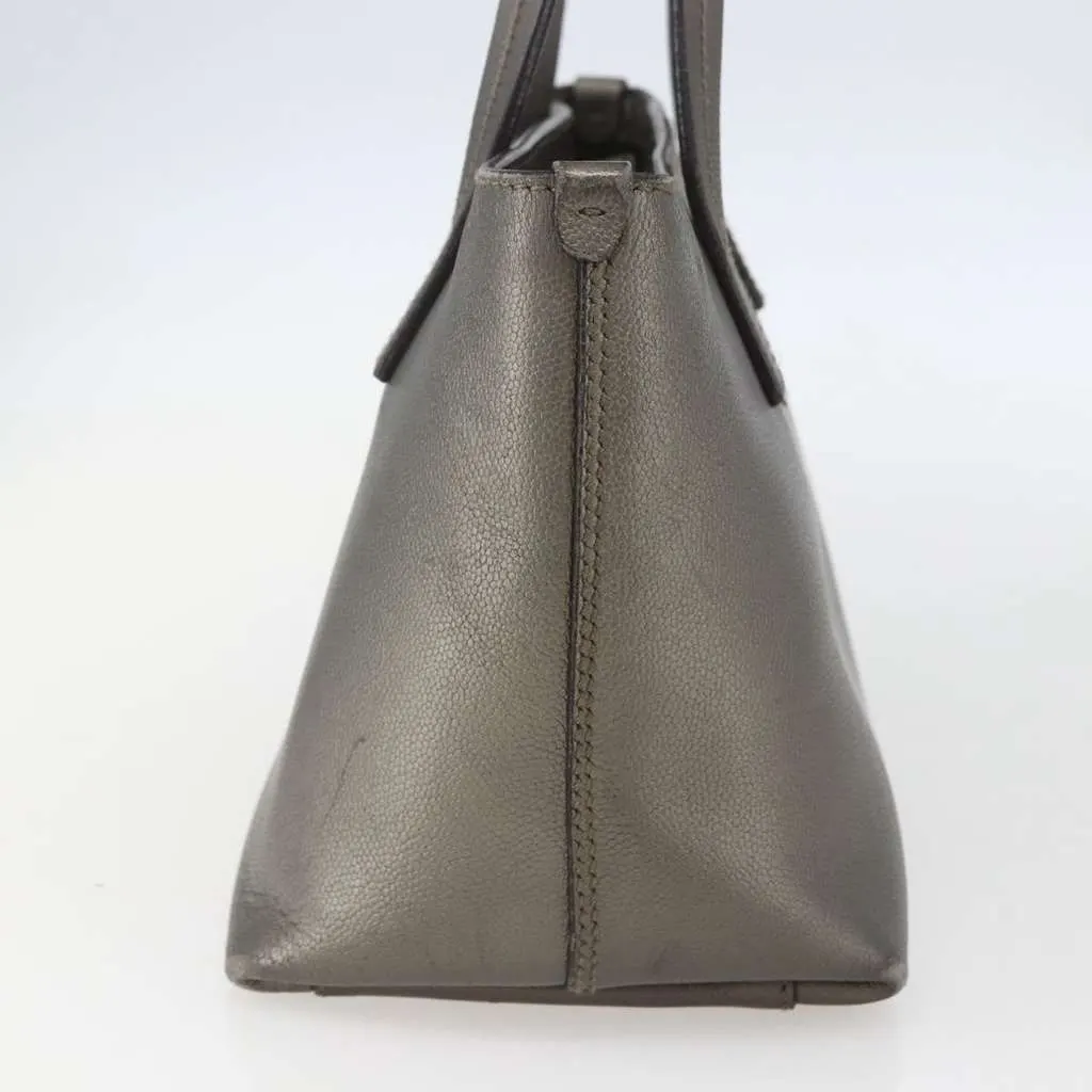 Salvatore Ferragamo Amabel Tote Silver Leather Good - Inside View
