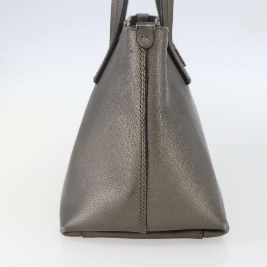 Salvatore Ferragamo Amabel Tote Silver Leather Good condition - Model View