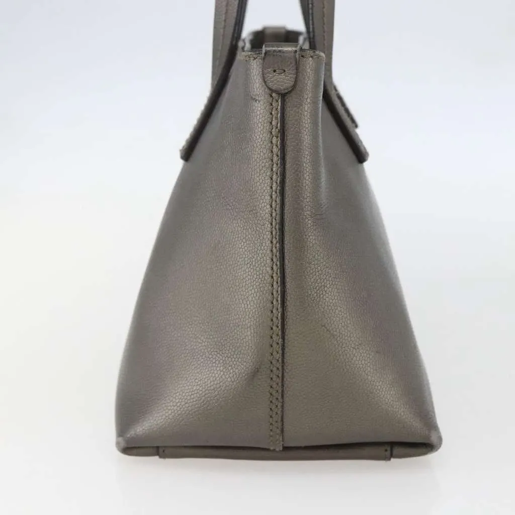 Salvatore Ferragamo Amabel Tote Silver Leather Good - Model View