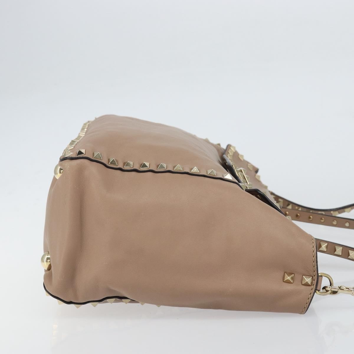 Valentino Garavani Rockstud Tote Beige Leather Fair condition - Inside View