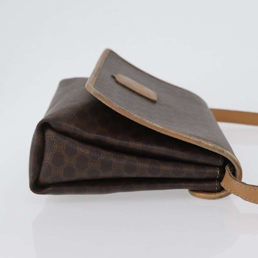 Celine Vintage Macadam Shoulder Bag Brown Canvas Fair condition - Inside View