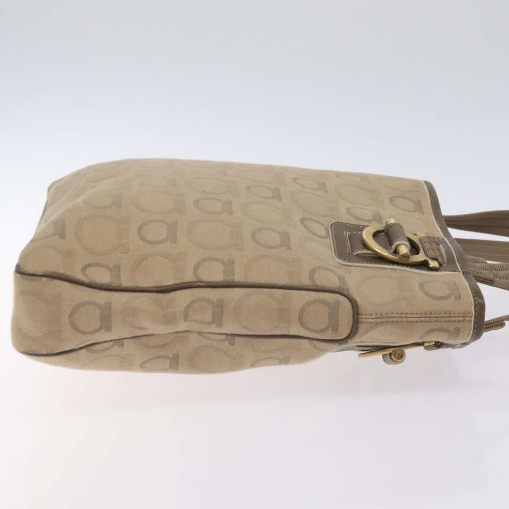 Salvatore Ferragamo Gancini Tote Beige Canvas Good condition - Inside View