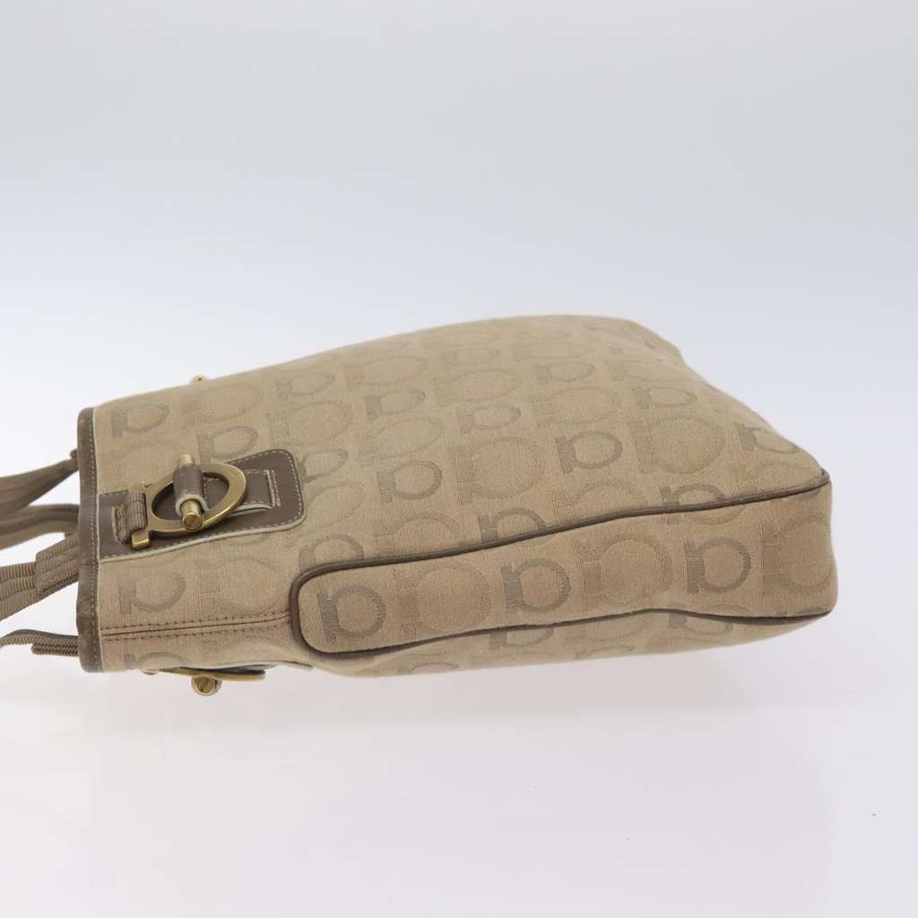 Salvatore Ferragamo Gancini Tote Beige Canvas Good condition - Model View