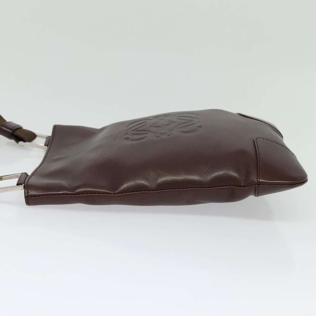 Loewe Anagram Shoulder Bag Brown Leather Good condition - Inside View