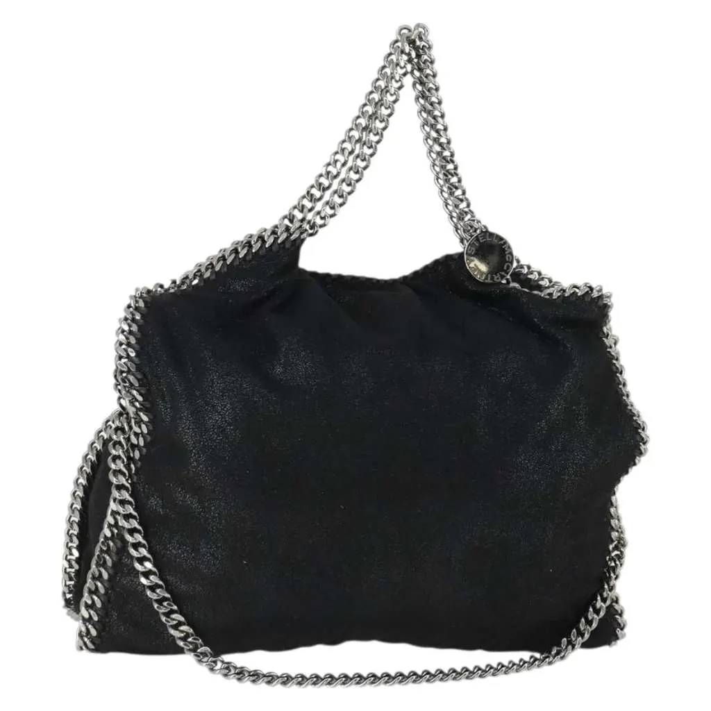 Stella Mccartney Falabella Tote Black Polyester Good - Front View