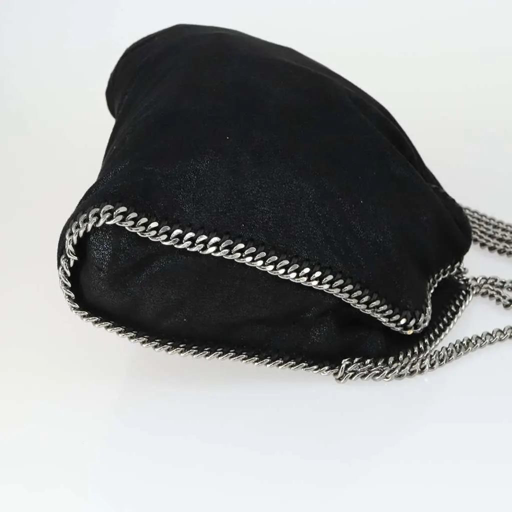 Stella Mccartney Falabella Tote Black Polyester Good - Inside View