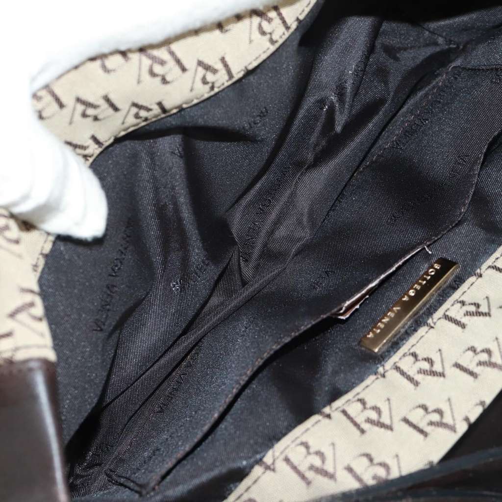 Bottega Veneta Vintage Flap Shoulder Bag Beige Canvas Good condition - Box View