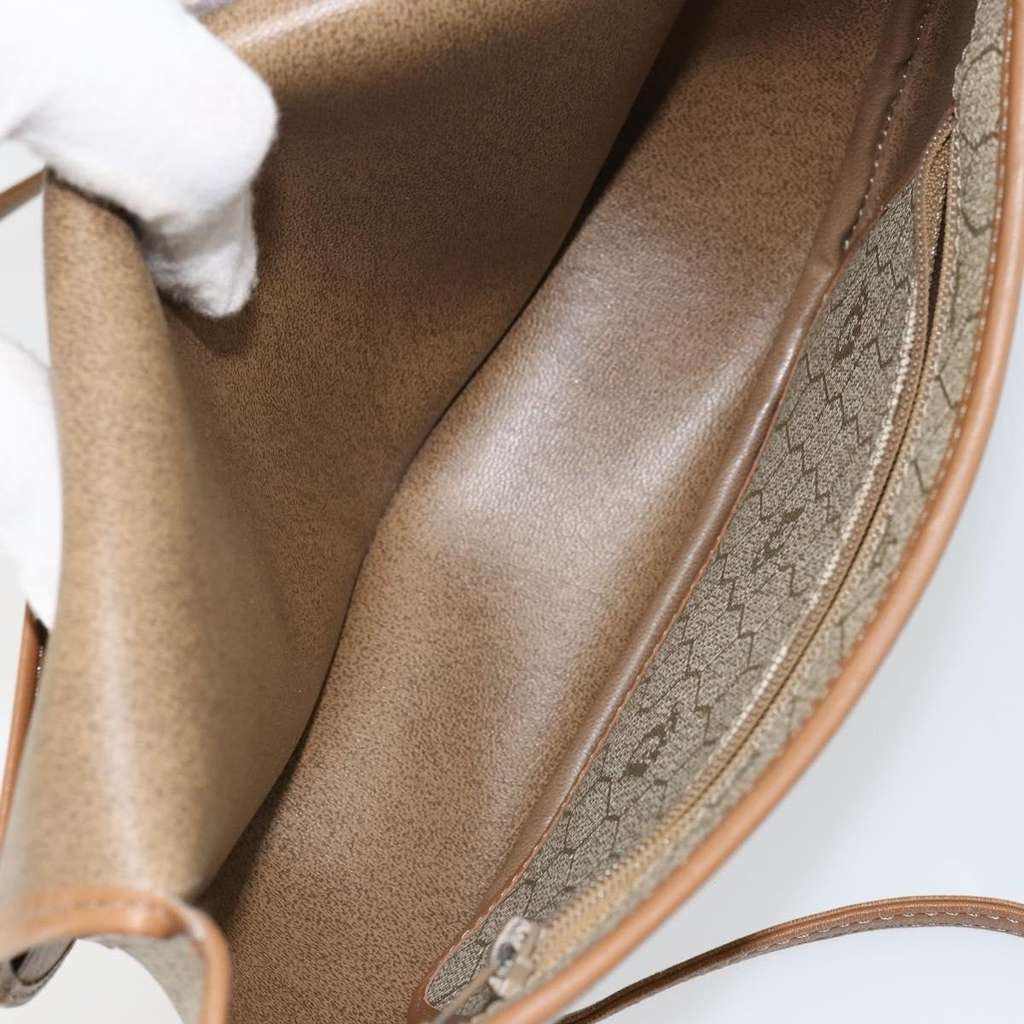 Christian Dior Vintage Honeycomb Shoulder Bag Beige Canvas Good condition - Box View