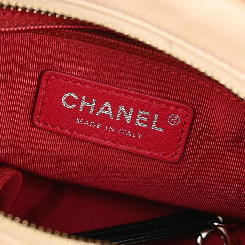 Chanel Bicolor Gabrielle Hobo Beige Leather Good condition - Box View