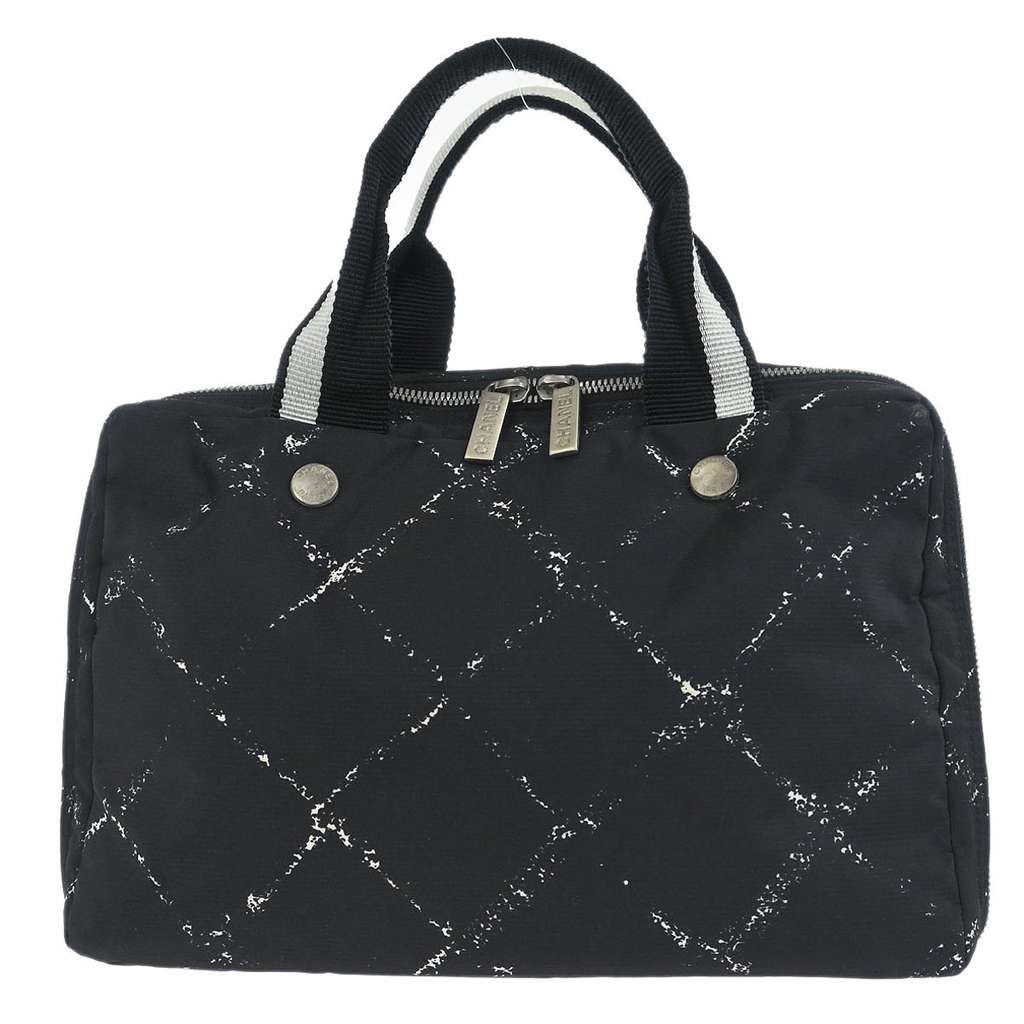 Chanel Travel Line Boston Bag Black Good condition - Back View