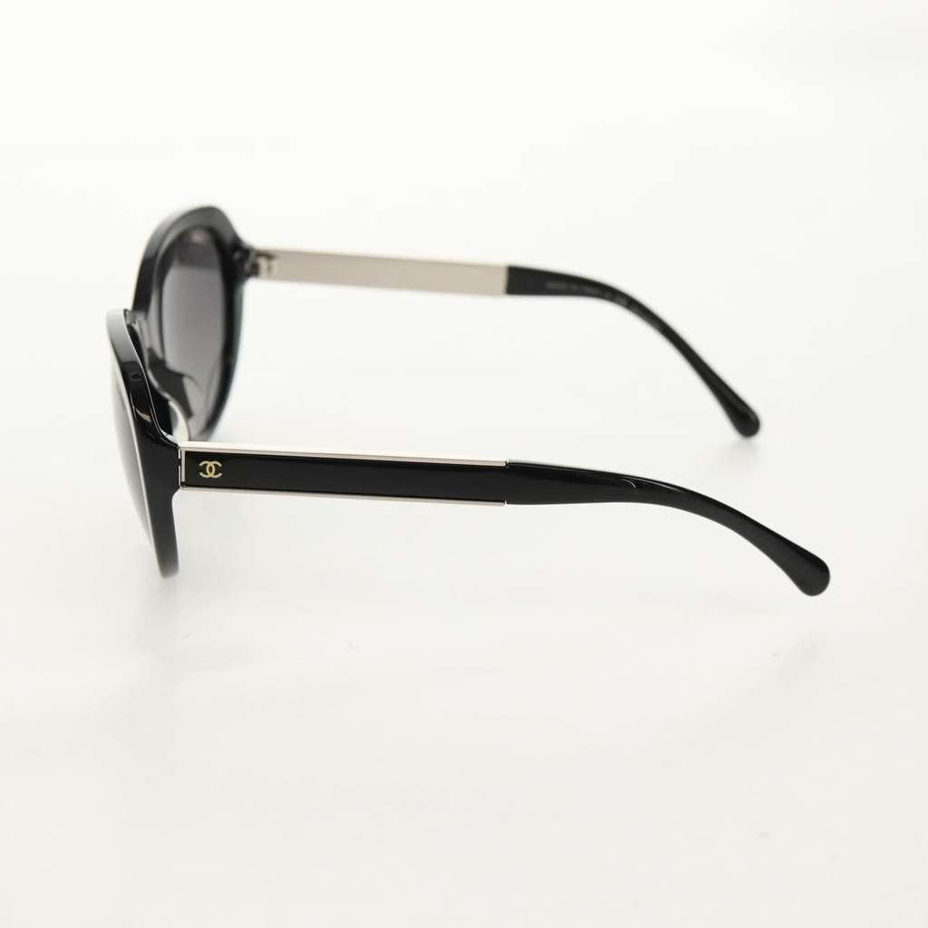 Chanel CHANEL Logo Sunglasses Eye Wear Black Plastic Good condition - Inside View