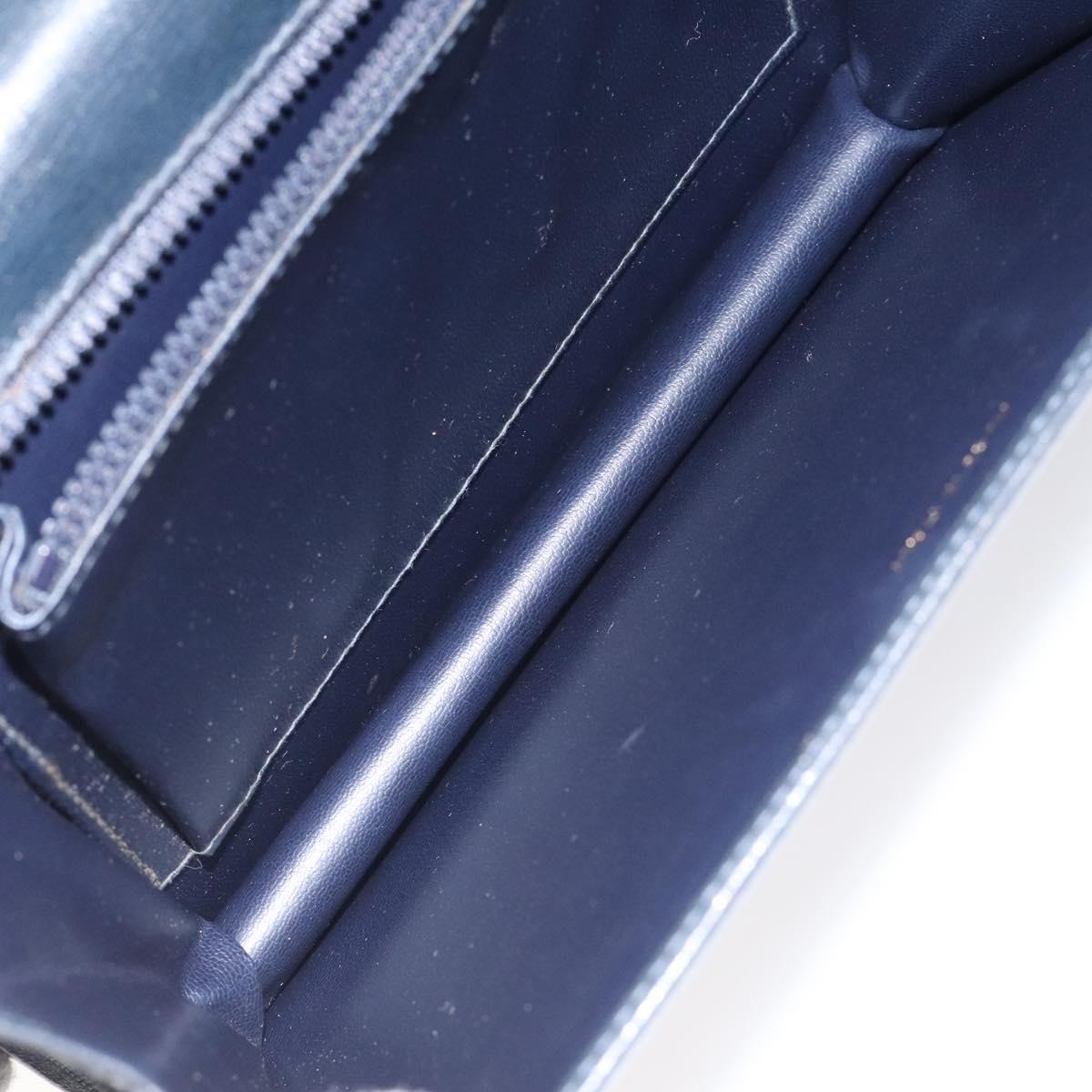 Celine Flap Shoulder Bag Navy Leather Good condition - Box View