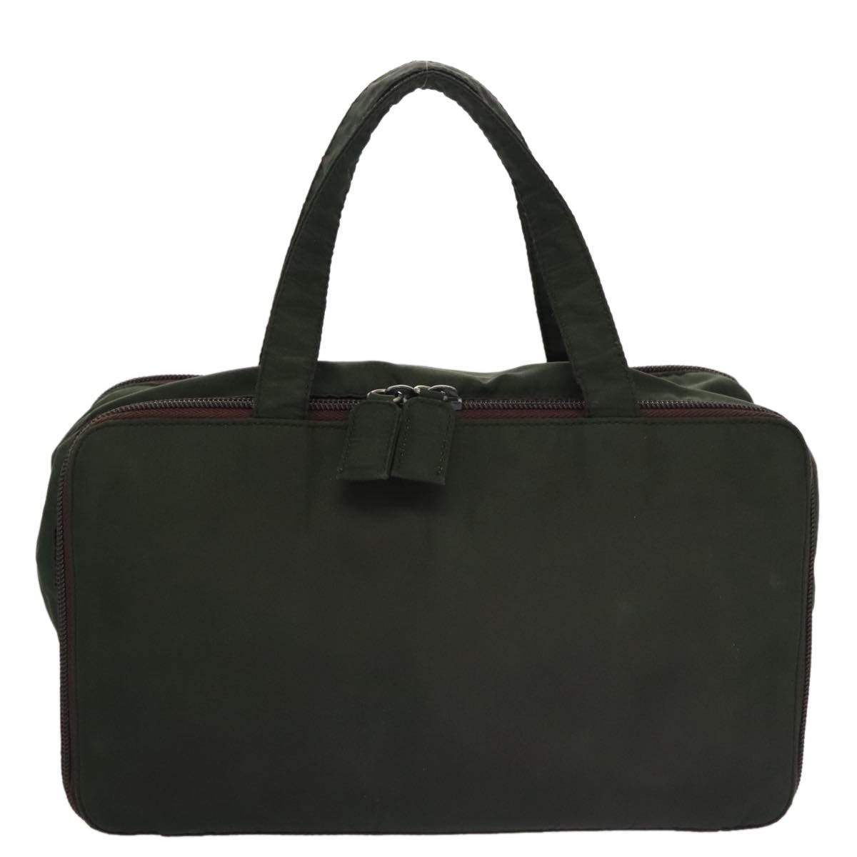 Prada Vintage Zip Handbag Green Good condition - Back View