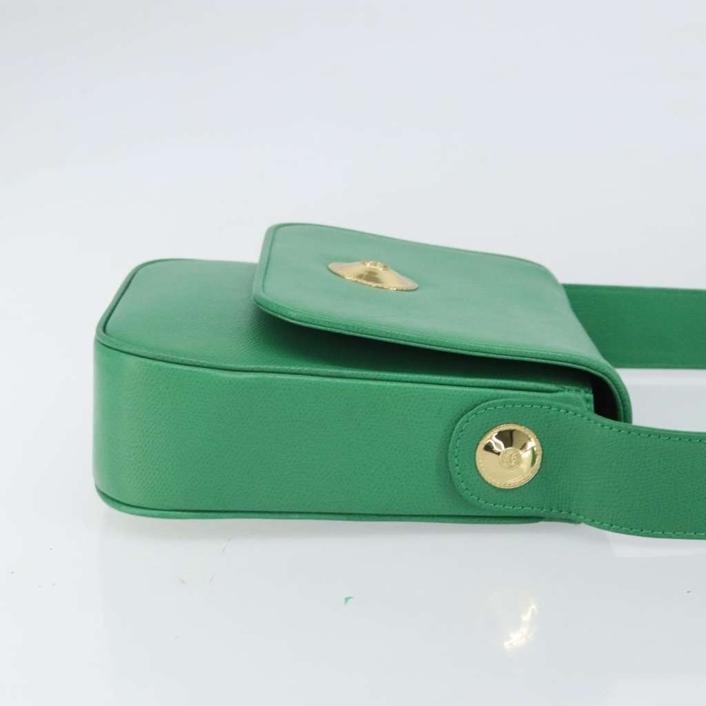 Mcm Vintage Shoulder Bag Green Leather Good condition - Inside View