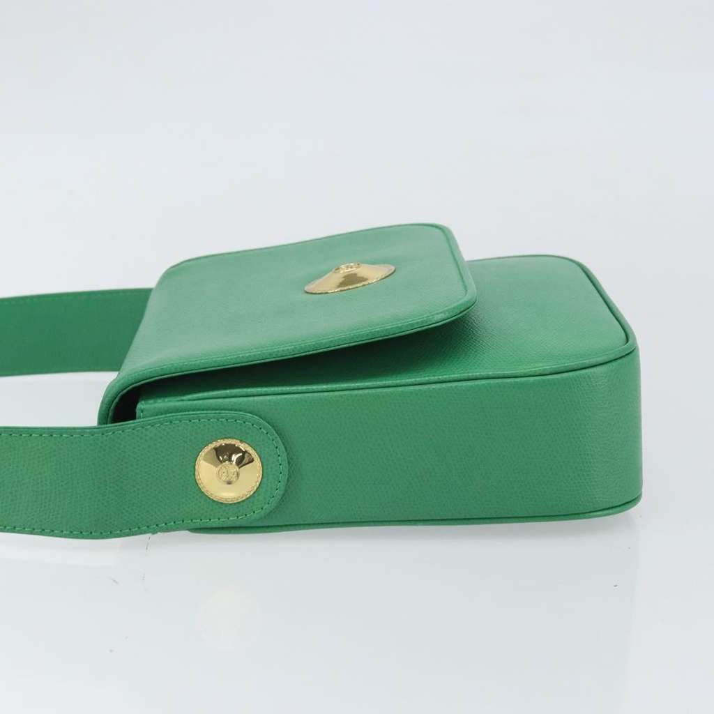 Mcm Vintage Shoulder Bag Green Leather Good condition - Model View