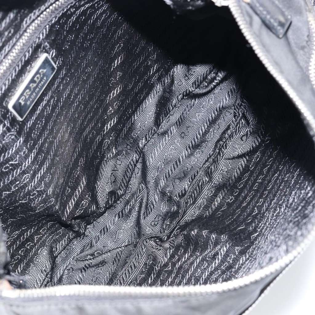 Prada Front Zip Messenger Bag Black Good condition - Box View