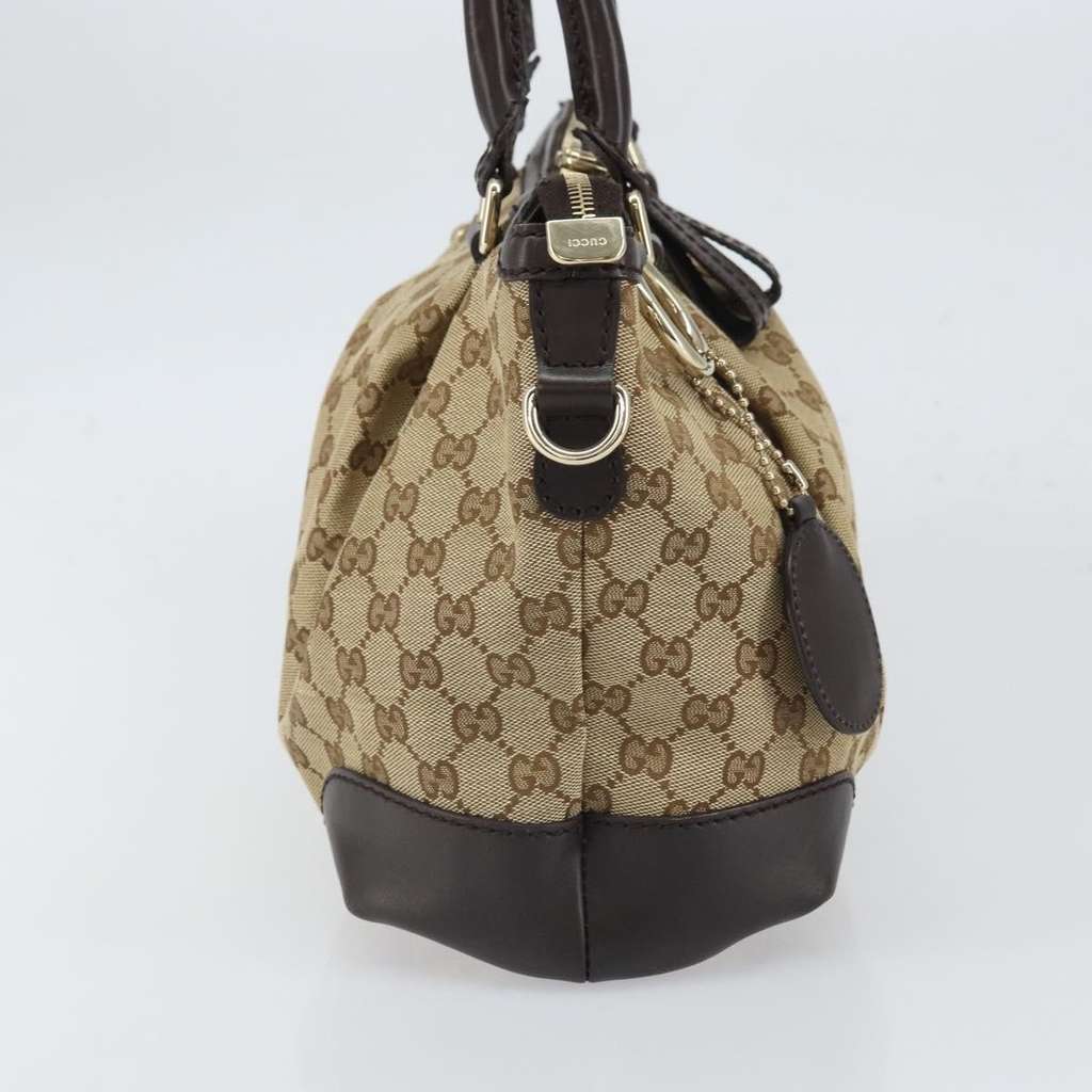 Gucci Sukey Top Handle Satchel Beige Canvas Good condition - Model View