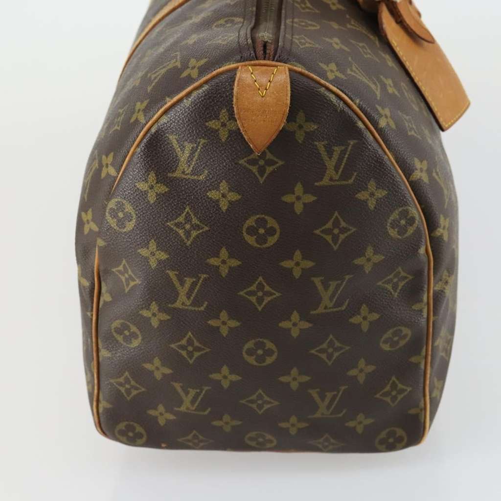 Louis Vuitton Keepall Bag Brown Canvas Fair condition - Model View