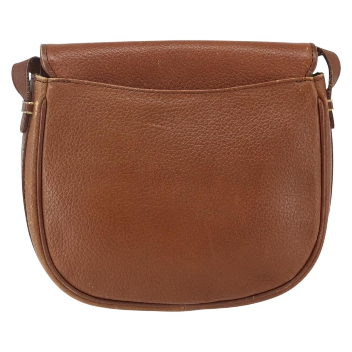 Burberry Vintage Shoulder Bag Brown Leather Good condition - Back View