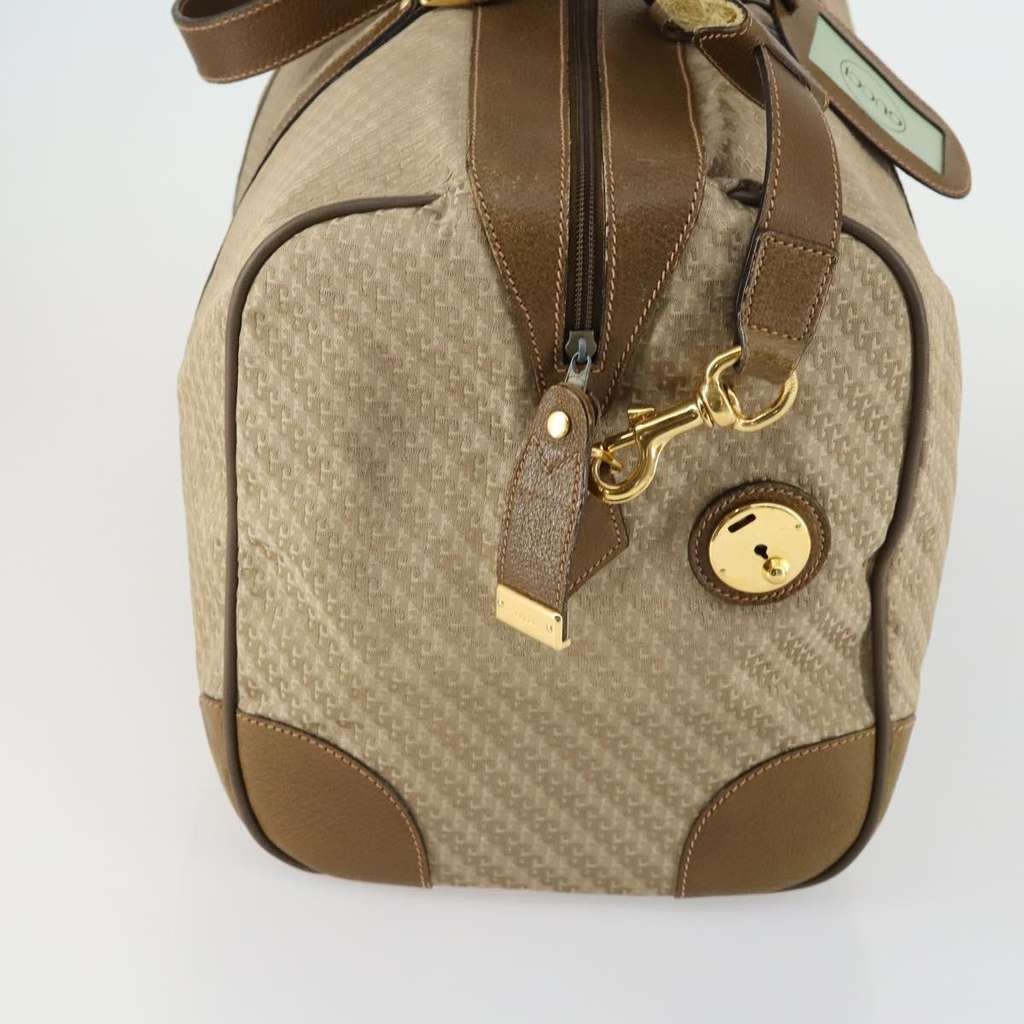 Gucci Vintage Boston Bag Beige Canvas Good condition - Inside View