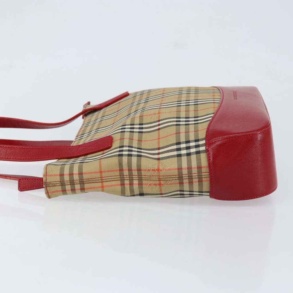 Burberry Nova Check Handbag Beige Canvas Good condition - Model View