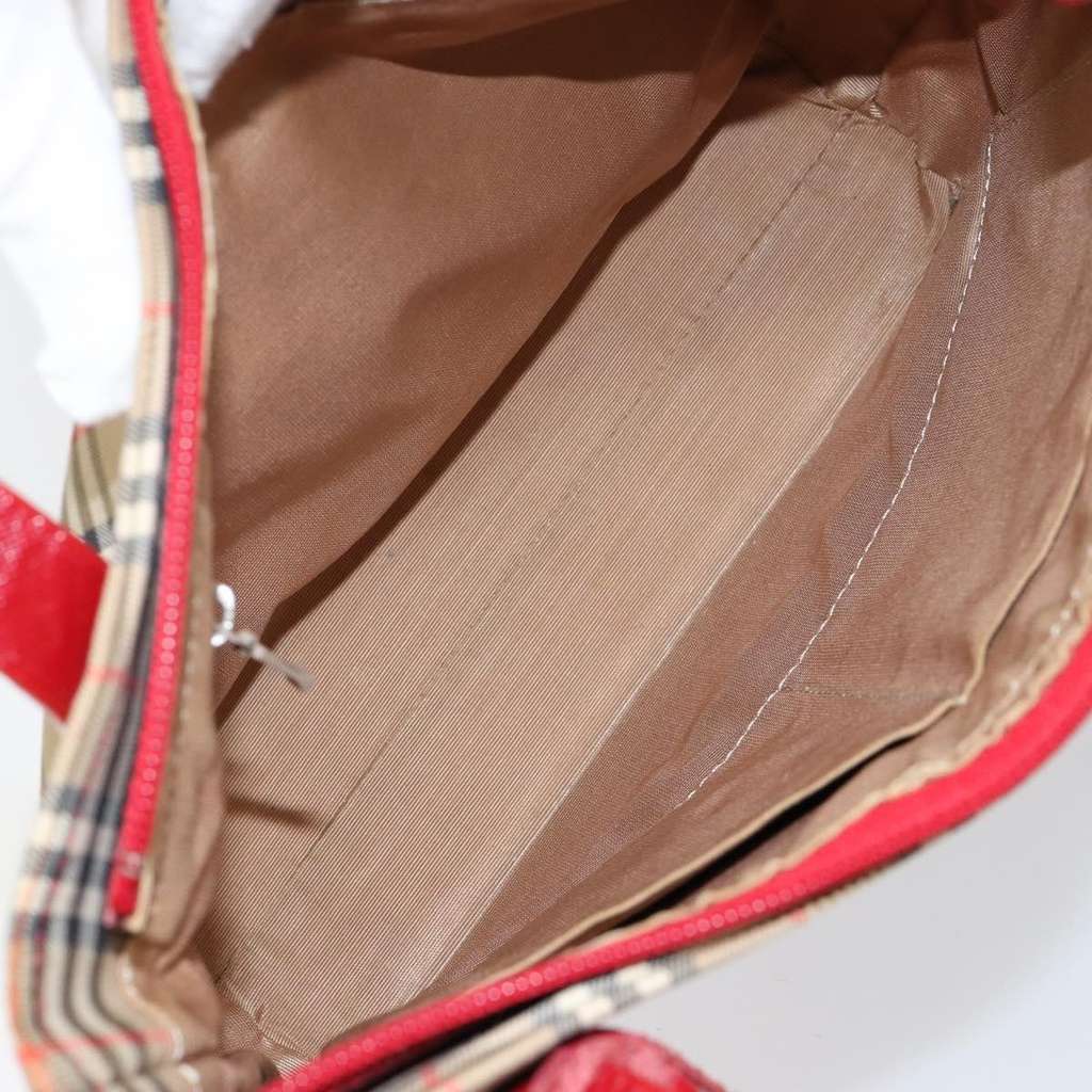 Burberry Nova Check Handbag Beige Canvas Good condition - Box View