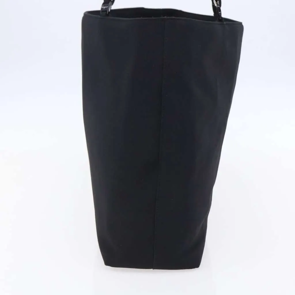 Salvatore Ferragamo Vintage Shoulder Bag Black Canvas Good - Inside View