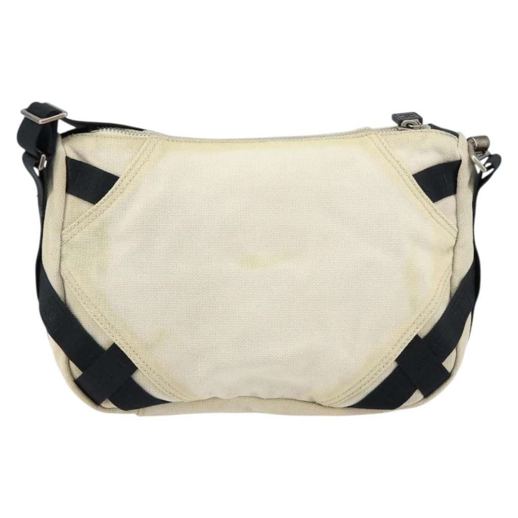 Chanel sports shoulder bag Beige Canvas Good condition - Back View