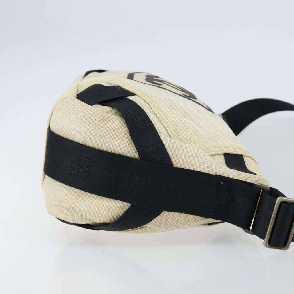 Chanel sports shoulder bag Beige Canvas Good condition - Inside View