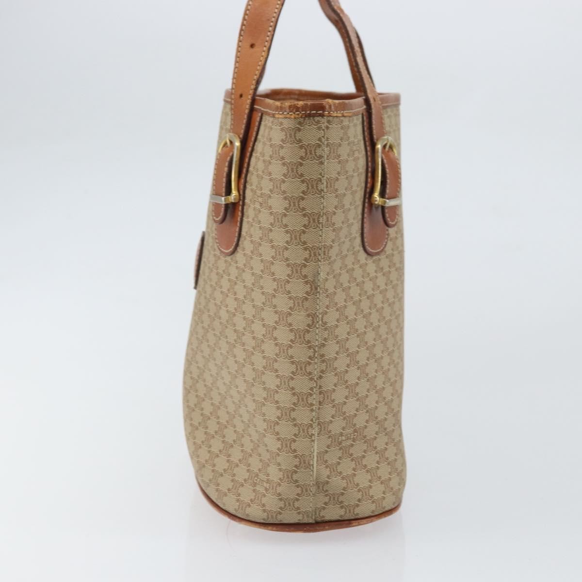 Celine Vintage Macadam Handbag Beige Canvas Good condition - Model View