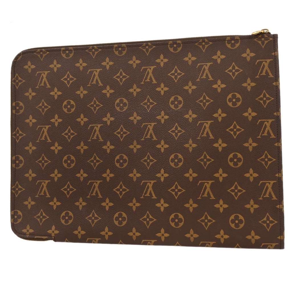 Louis Vuitton Etui Voyage Pouch Brown Canvas Good condition - Back View