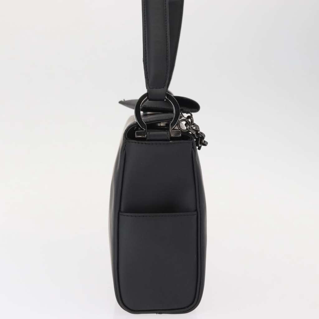 Salvatore Ferragamo Gancini Shoulder Bag Black Good condition - Model View