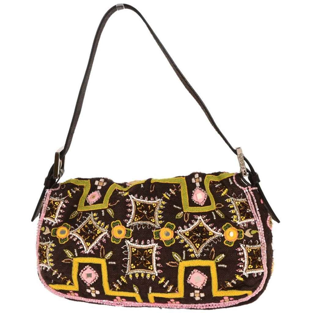 Fendi Vintage Baguette Shoulder Bag Brown Good condition - Back View