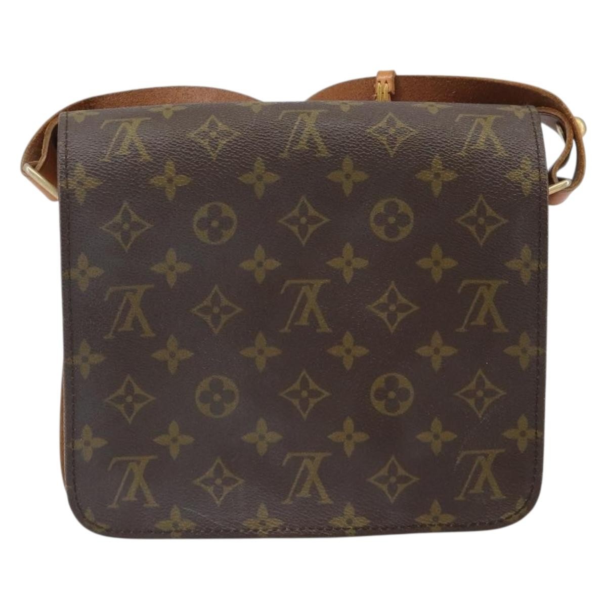 Louis Vuitton Cartouchiere Handbag Brown Canvas Fair condition - Back View