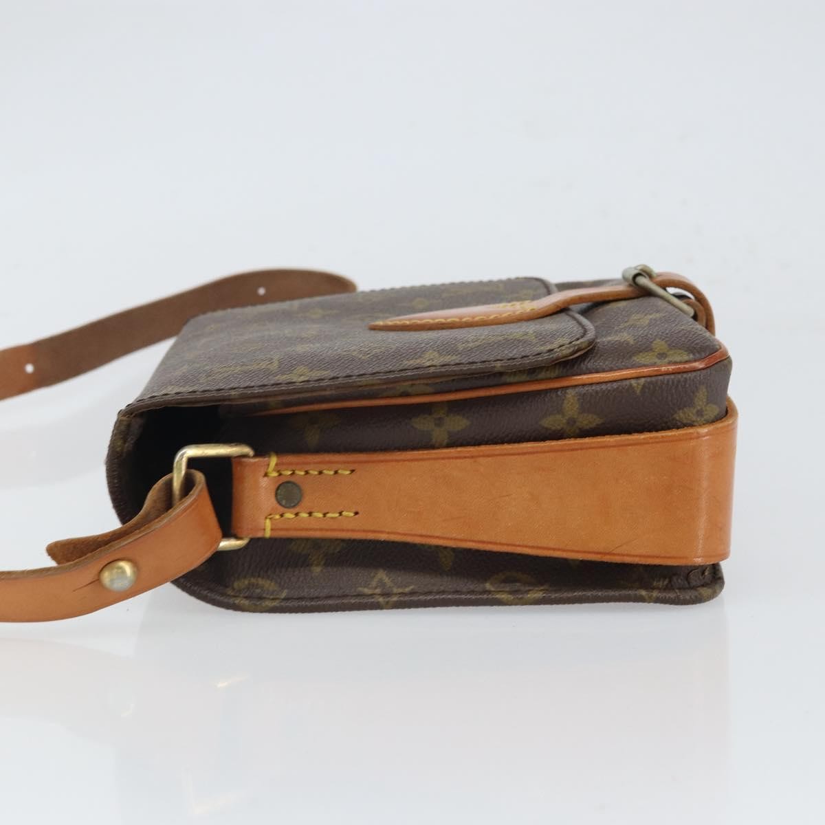 Louis Vuitton Cartouchiere Handbag Brown Canvas Fair condition - Model View