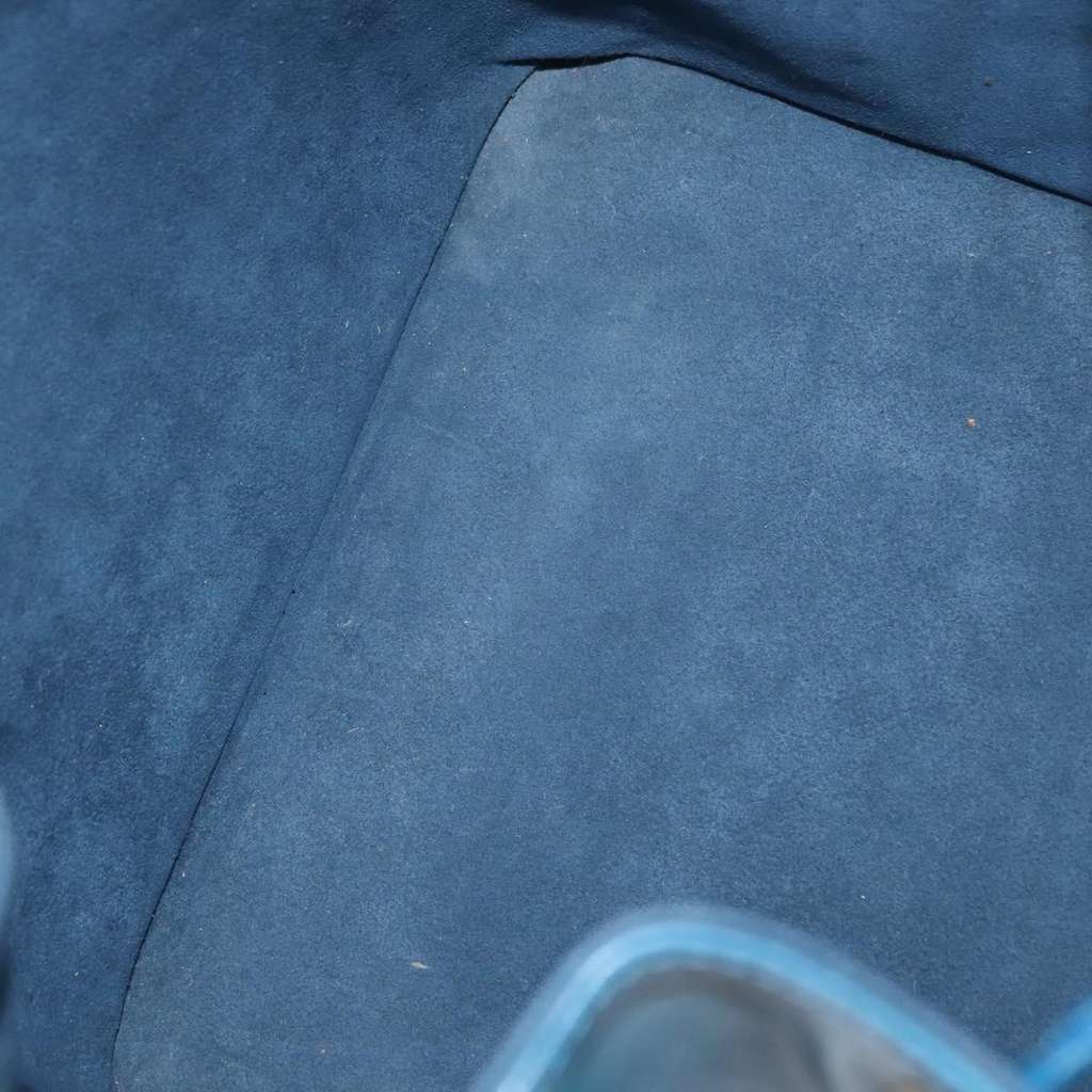 Louis Vuitton Petit Noe Handbag Blue Leather Good condition - Box View