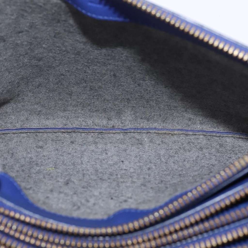 Celine Trio Crossbody Bag Blue Leather Good condition - Box View