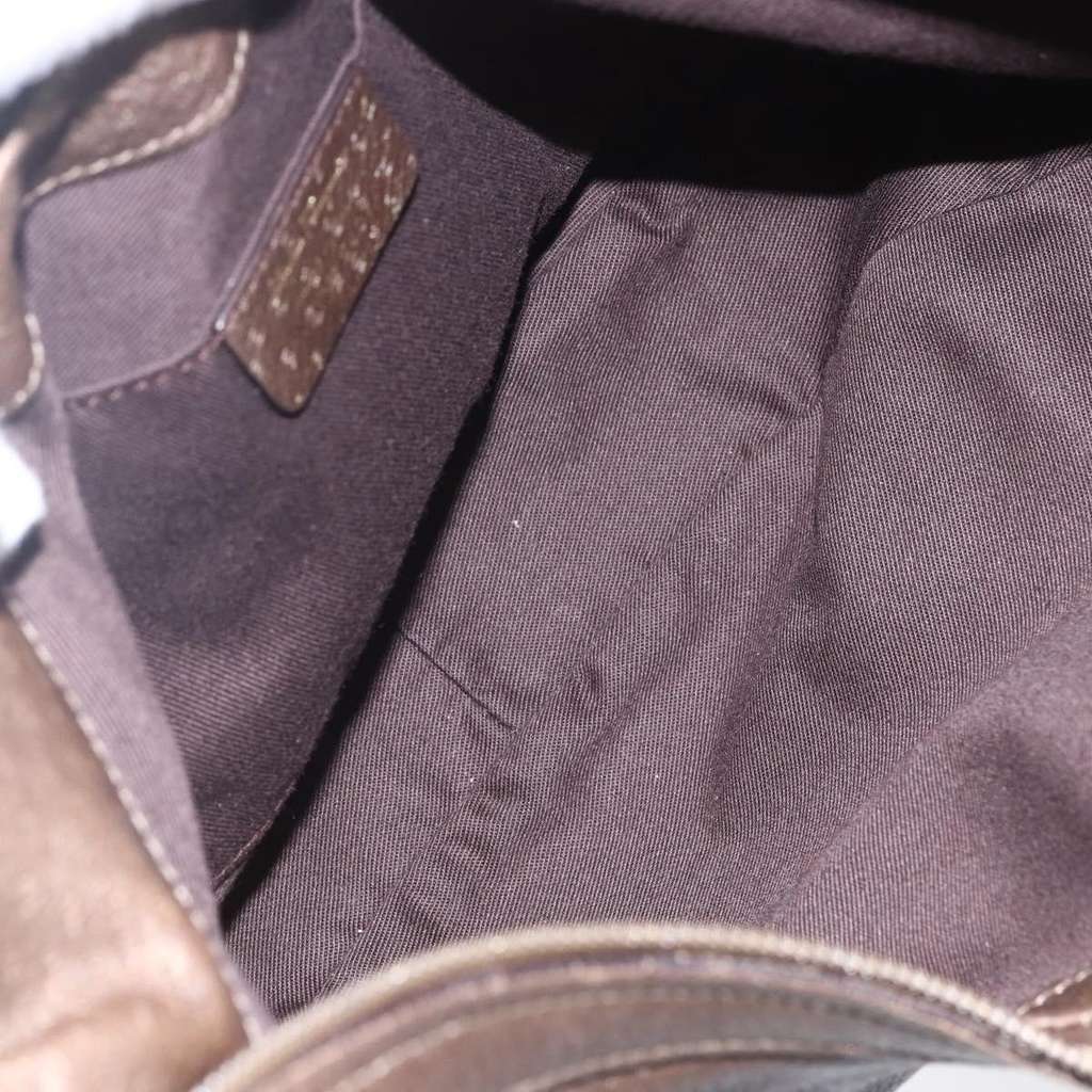 Salvatore Ferragamo Vintage Shoulder Bag Brown Leather Good condition - Box View