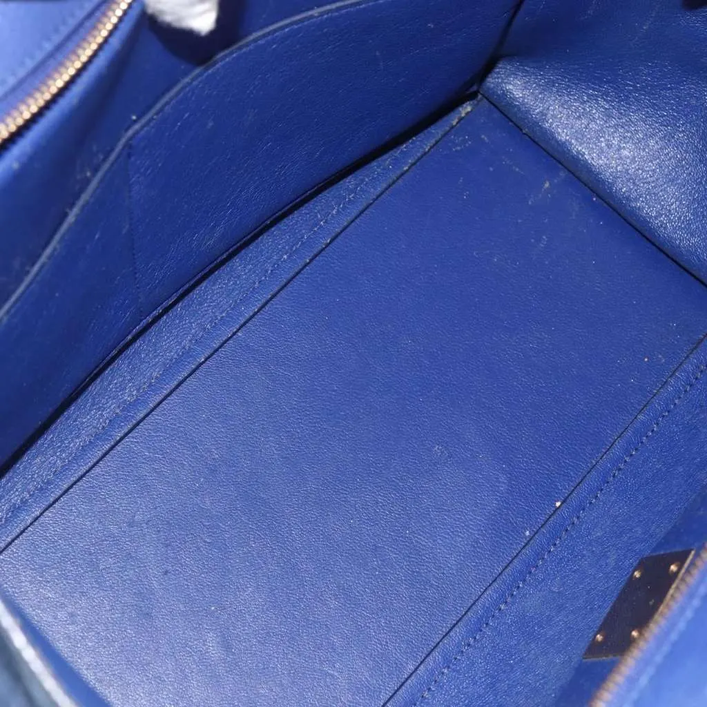 Celine Trapeze Bag Blue Suede Fair - Box View