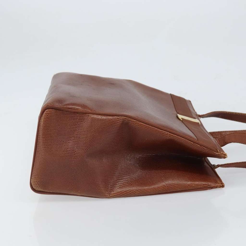 Salvatore Ferragamo Vala tote Brown Leather Fair condition - Inside View