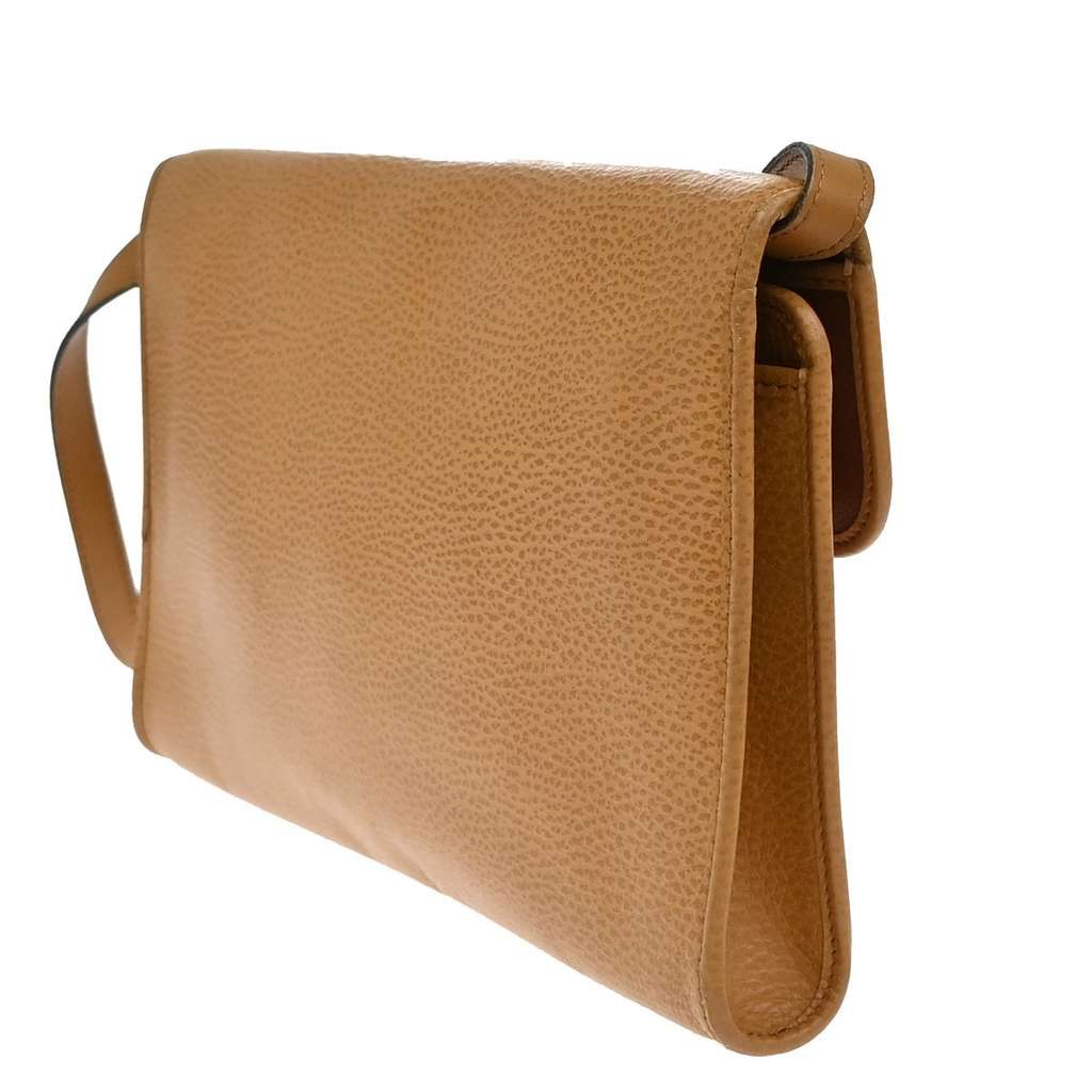 Christian Dior Vintage CD Logo Shoulder Bag Brown Leather Good condition - Model View