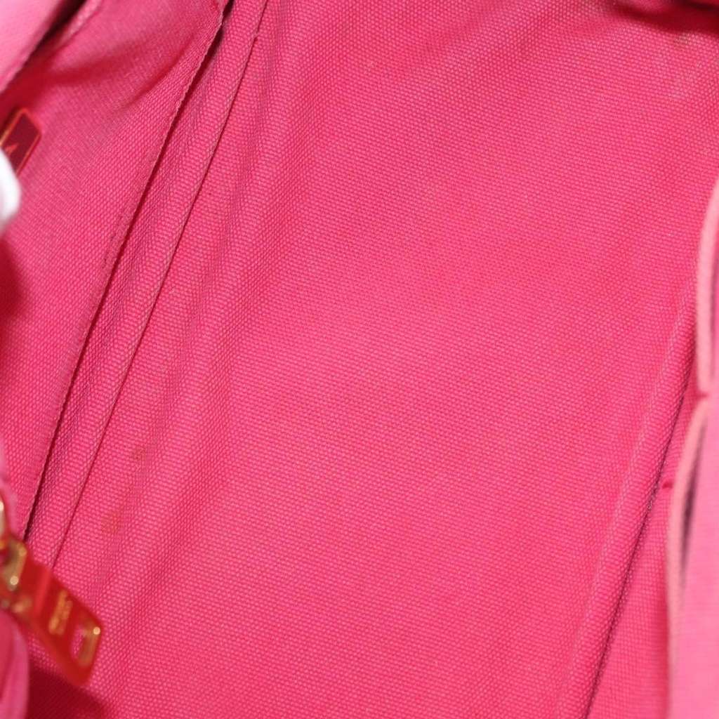 Prada Canapa Convertible Tote Pink Canvas Fair condition - Box View