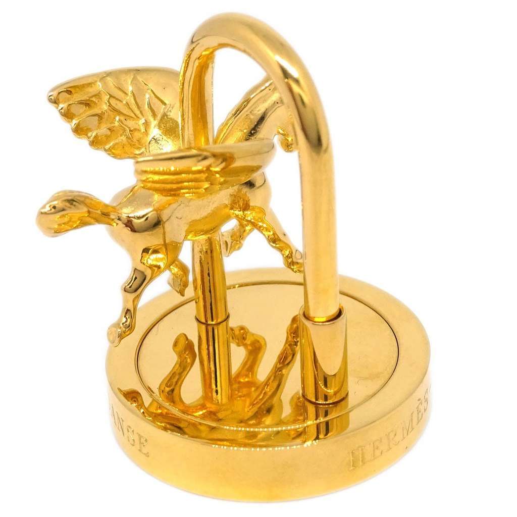 Hermès Pegasus Cadena Lock Charm Gold Good condition - Back View