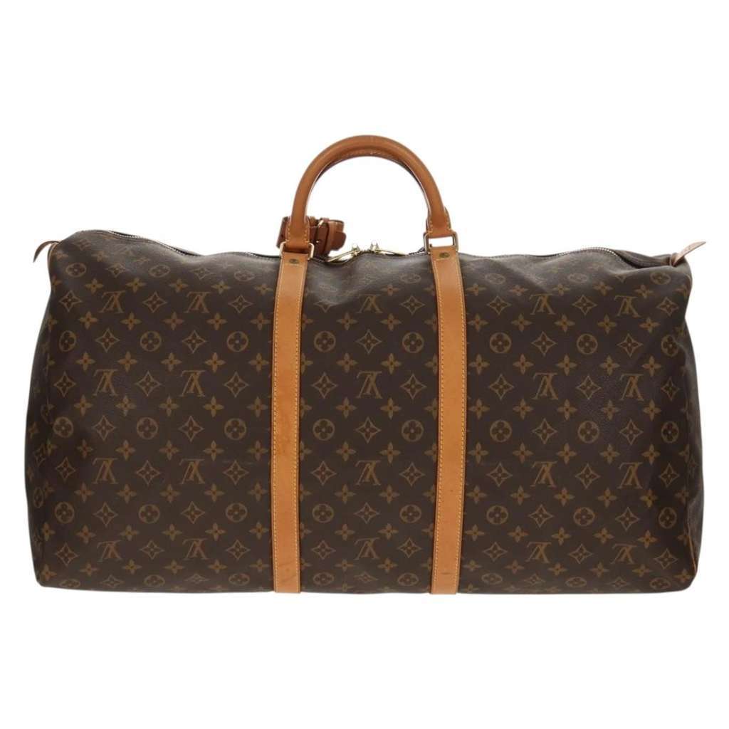 Louis Vuitton Keepall Bag Brown Canvas Good condition - Back View