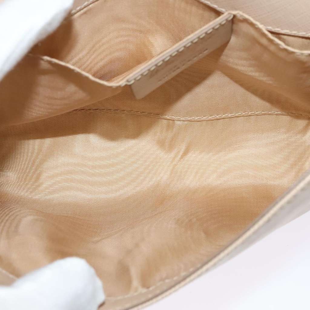 Salvatore Ferragamo Ginny Crossbody Bag Beige Leather Good condition - Box View