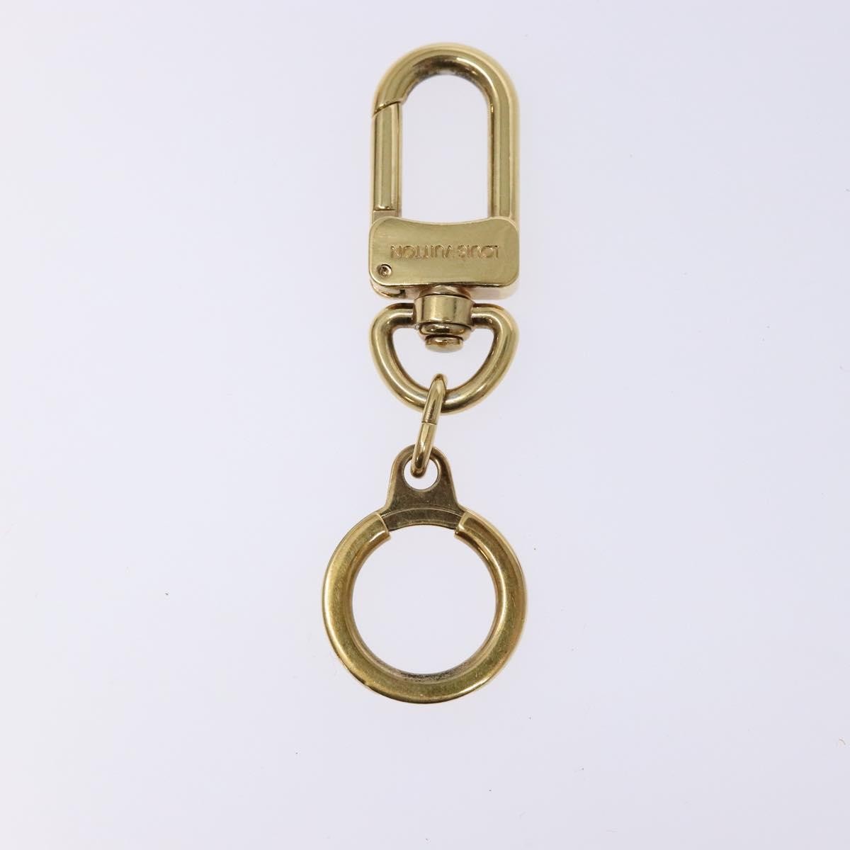 Louis Vuitton Bolt Pochette Extender Keychain Gold Metal Good condition - Back View
