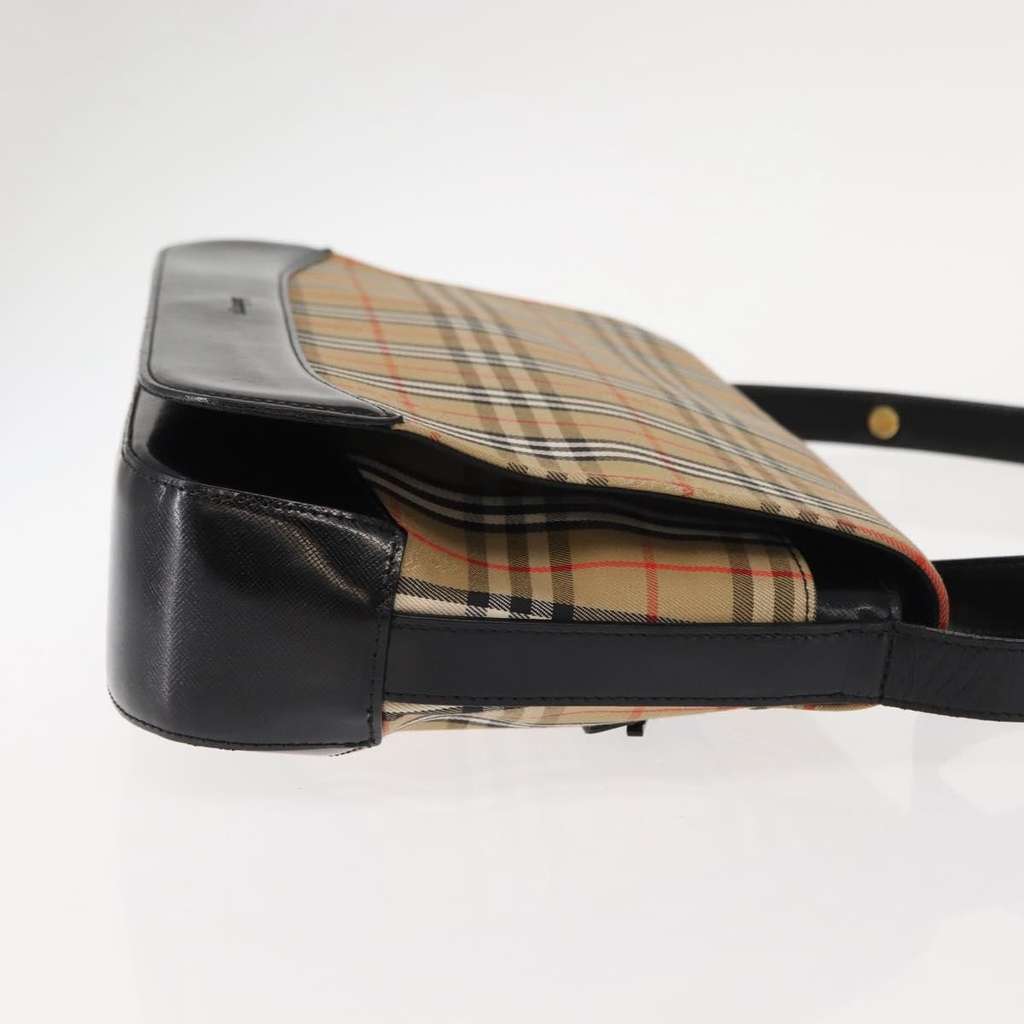 Burberry Nova check Shoulder bag Beige Canvas Good condition - Inside View