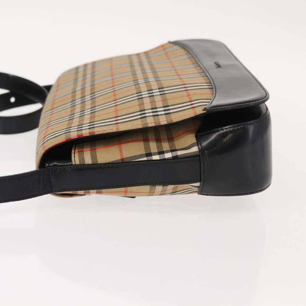 Burberry Nova check Shoulder bag Beige Canvas Good condition - Model View