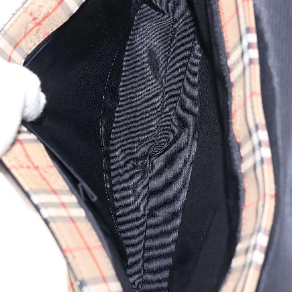 Burberry Nova check Shoulder bag Beige Canvas Good condition - Box View